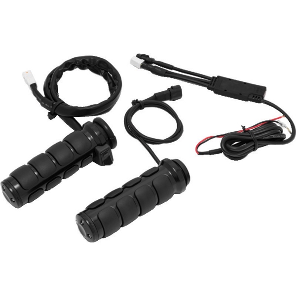 6472 COBRA Kuryakyn Heated ISO Grip Throttle-By-Wire 838398 HEATED GRIPS ISO THROTTLE-BY-WIRE BK Heated ISO Grip Throttle-By-Wire Black