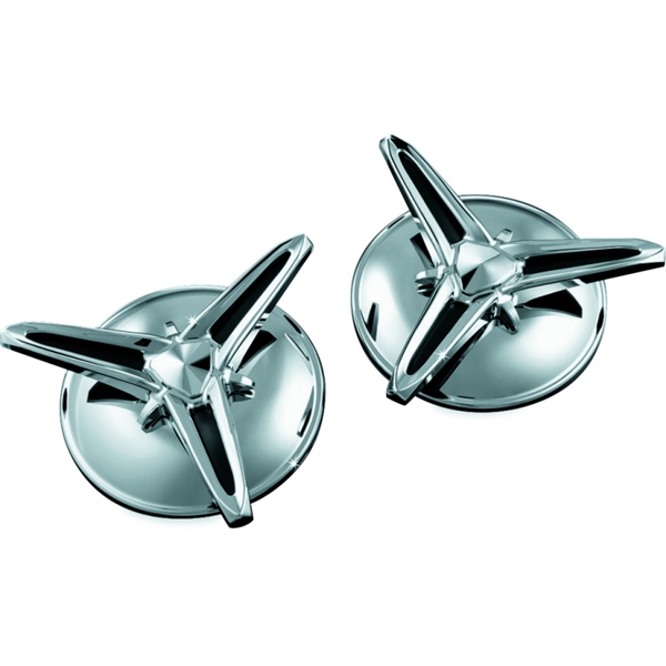 1243 NO-TOIL Kuryakyn Knock-Off Center Cap CENTER CAP KNOCK OFF CHRM KURYAKYN Knock-Off Center Cap 