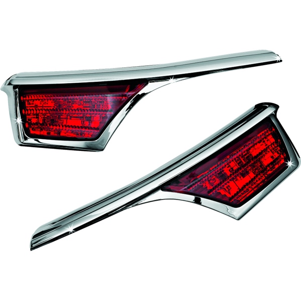3240 KURYAKYN Kuryakyn LED Passenger Armrest Trims With Turn Signal TURN SIGNAL TRIM PASSENGER ARMREST CHRM LED Passenger Armrest Trims With Turn Signal Chrome