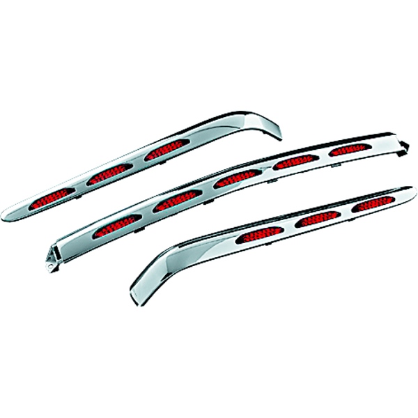 3201 KURYAKYN Kuryakyn LED Trunk Molding TRUNK MOLDING CHRM LED RED LENS LED Trunk Molding 