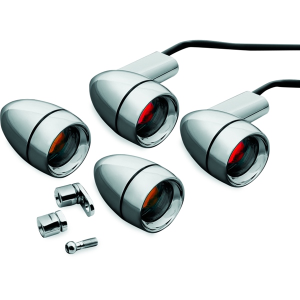 2317 KURYAKYN Kuryakyn Late Style Turn Signal Kit TURN SIGNAL LATE STYLE CHRM KURYAKYN Late Style Turn Signal Kit 