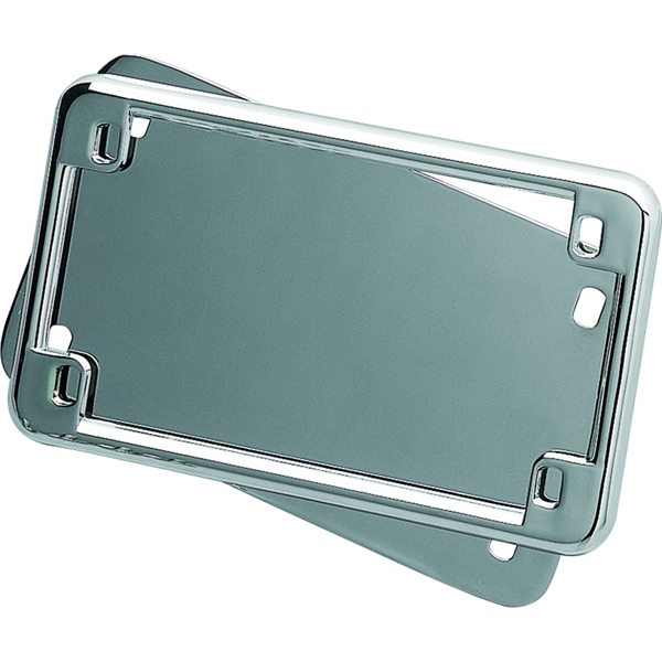 9166 KURYAKYN Kuryakyn License Frame & Backing Plate LICENSE FRAME & BACKING PLATE 4"X7" CHRM License Frame & Backing Plate 