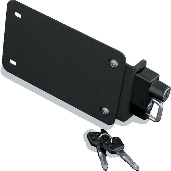 4248 KURYAKYN Kuryakyn License Plate Helmet Lock HELMET LOCK LICENSE PLATE BK KURYAKYN License Plate Helmet Lock 