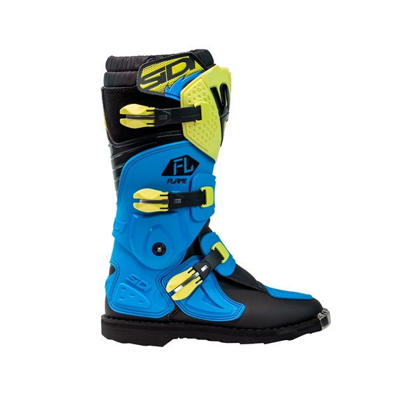 MMFLAMELGTBLULM42 SIDI SIDI Flame boots Youth - Off-Road BOOT FLAME LBL/LIM/BK 42 SIDI Flame boots Light Blue, Lime, Black