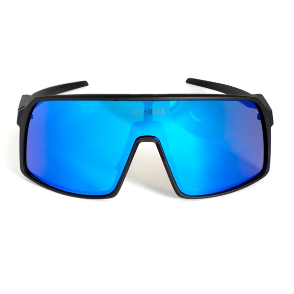 J26006-602 JETHWEAR Jethwear Sunglasses Black SUNGLASSES SKY SHIELD BK/BL ION Sunglasses Blue