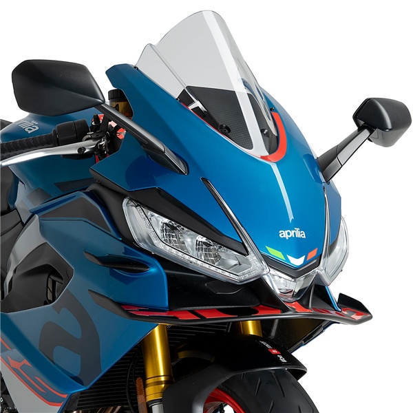 22644W PUIG Puig Z-Racing Windshield WINDSHIELD Z-RACING CLR APRILIA PUIG Z-Racing Windshield Clear