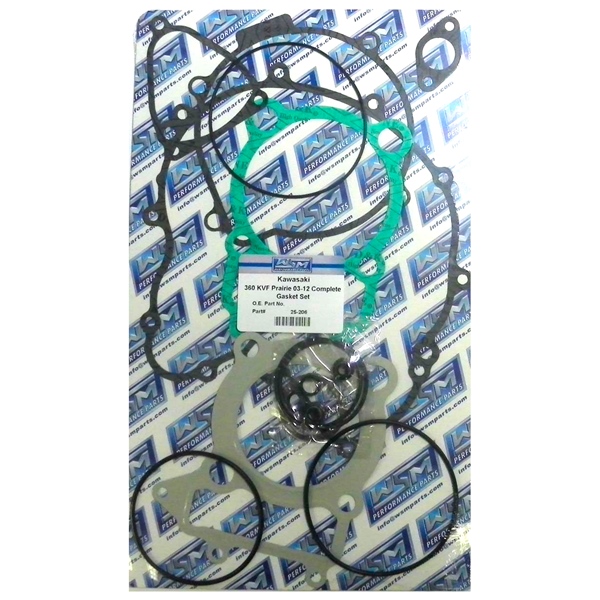 25-206 WSM WSM Engine Gasket Complete Kit KAWASAKI - 876966 GASKET FULL SET WSM Engine Gasket Complete Kit 