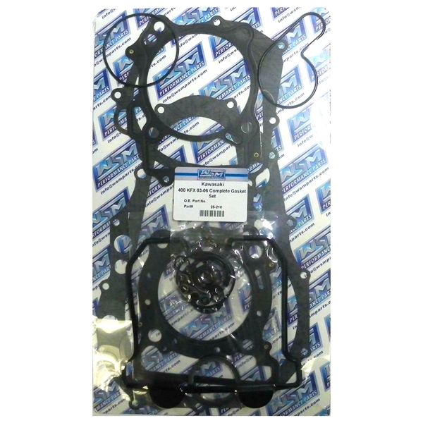 25-210 RICKS-MOTORSPORT-ELECTRIC WSM Engine Gasket Complete Kit KAWASAKI, SUZUKI - 876970 GASKET FULL SET WSM Engine Gasket Complete Kit 