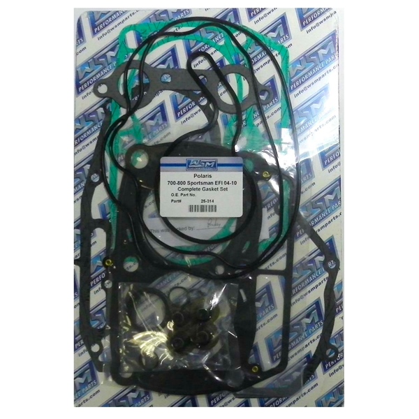 25-314 RICKS-MOTORSPORT-ELECTRIC WSM Engine Gasket Complete Kit POLARIS - 876991 GASKET FULL SET WSM Engine Gasket Complete Kit 