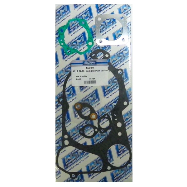 25-401 RICKS-MOTORSPORT-ELECTRIC WSM Engine Gasket Complete Kit SUZUKI - 876993 GASKET FULL SET WSM Engine Gasket Complete Kit 