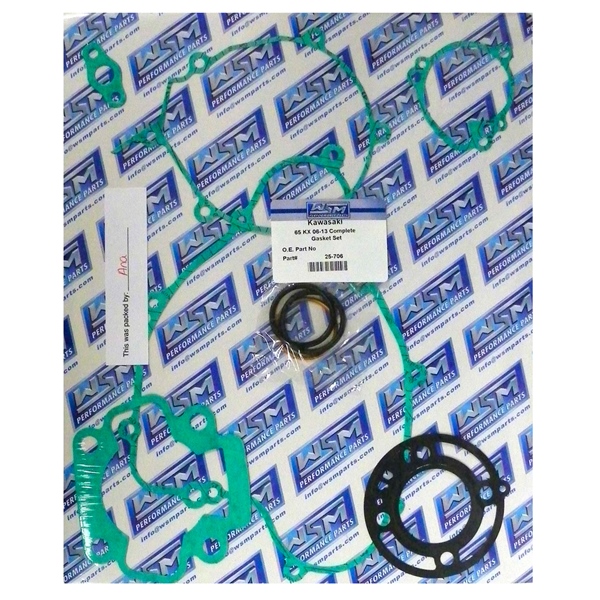 25-706 WSM WSM Engine Gasket Complete Kit KAWASAKI - 877058 GASKET FULL SET WSM Engine Gasket Complete Kit 