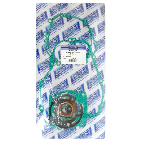 25-721 WSM WSM Engine Gasket Complete Kit KAWASAKI - 877061 GASKET FULL SET WSM Engine Gasket Complete Kit 