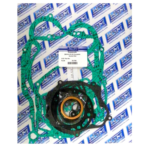 25-756 WSM WSM Engine Gasket Complete Kit KAWASAKI - 877068 GASKET FULL SET WSM Engine Gasket Complete Kit 