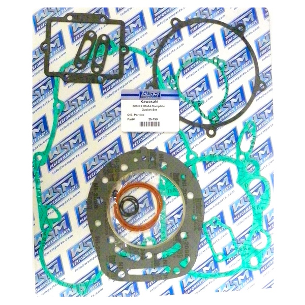 25-799 WSM WSM Engine Gasket Complete Kit KAWASAKI - 877076 GASKET FULL SET WSM Engine Gasket Complete Kit 