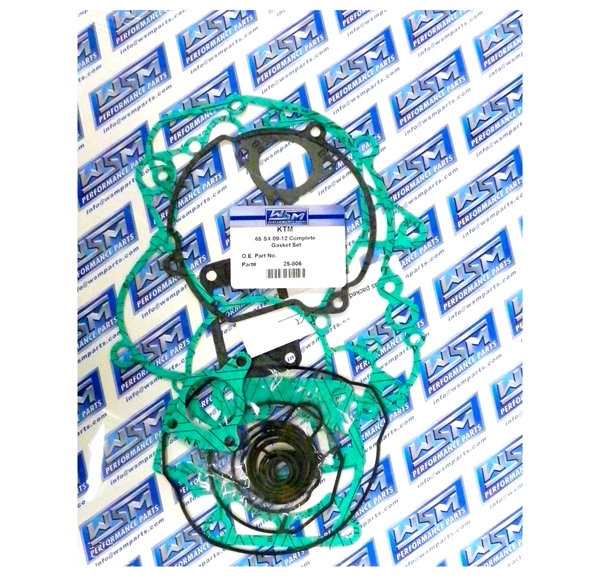 25-806 WSM WSM Engine Gasket Complete Kit KTM - 877081 GASKET FULL SET WSM Engine Gasket Complete Kit 