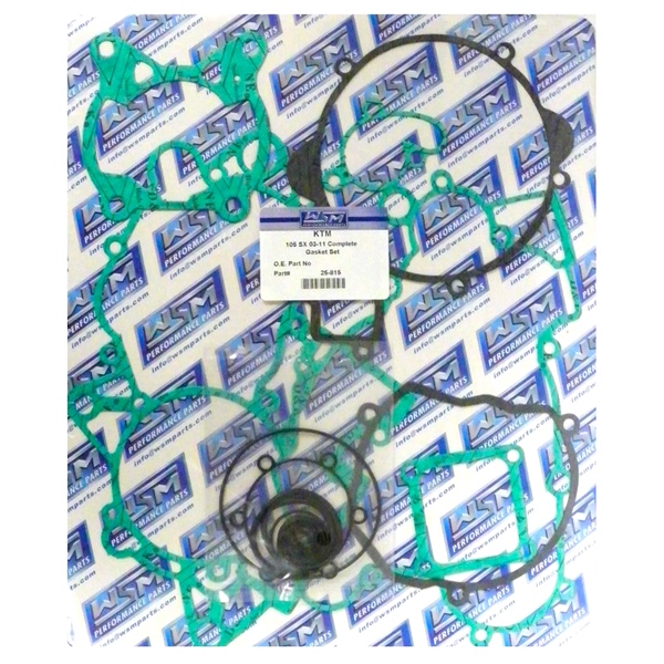 25-815 WSM WSM Engine Gasket Complete Kit KTM - 877083 GASKET FULL SET WSM Engine Gasket Complete Kit 