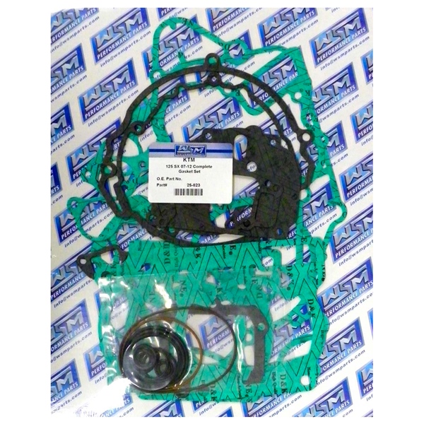 25-823 WSM WSM Engine Gasket Complete Kit KTM - 877086 GASKET FULL SET WSM Engine Gasket Complete Kit 