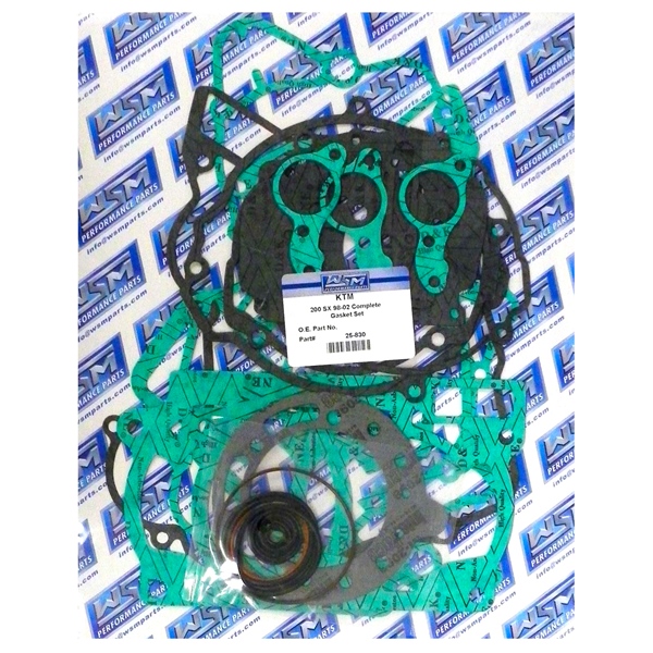 25-830 WSM WSM Engine Gasket Complete Kit KTM - 877087 GASKET FULL SET WSM Engine Gasket Complete Kit 