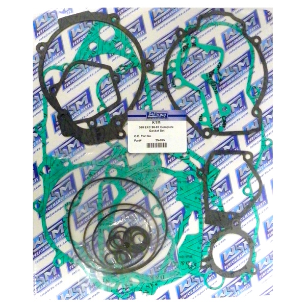25-855 WSM WSM Engine Gasket Complete Kit KTM - 877099 GASKET FULL SET WSM Engine Gasket Complete Kit 