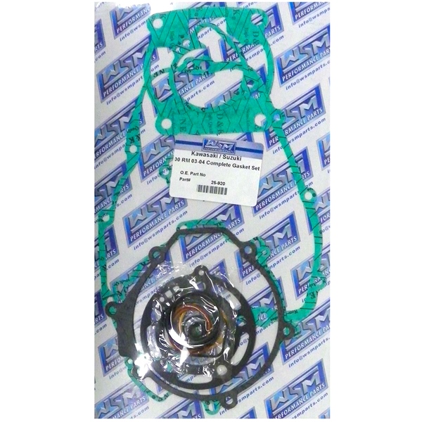 25-920 WSM WSM Engine Gasket Complete Kit KAWASAKI, SUZUKI - 877108 GASKET FULL SET WSM Engine Gasket Complete Kit 