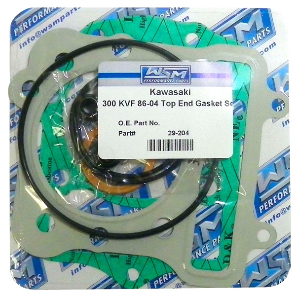 29-204 WSM WSM Engine Gasket Top End Kit KAWASAKI - 877170 TOP END GASKET KIT WSM Engine Gasket Top End Kit 