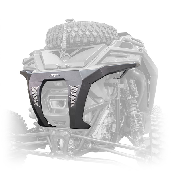 20005RB02101 DRT MOTORSPORTS DRT Motorsports Polaris Rear Bumper Steel - POLARIS BUMPER RR BK POL Polaris Rear Bumper Black