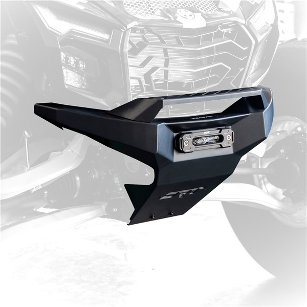 50005FB03101 DRT MOTORSPORTS DRT Motorsports Kawasaki Front Winch Bumper Steel - KAWASAKI WINCH BUMPER FT KAWA Kawasaki Front Winch Bumper Black