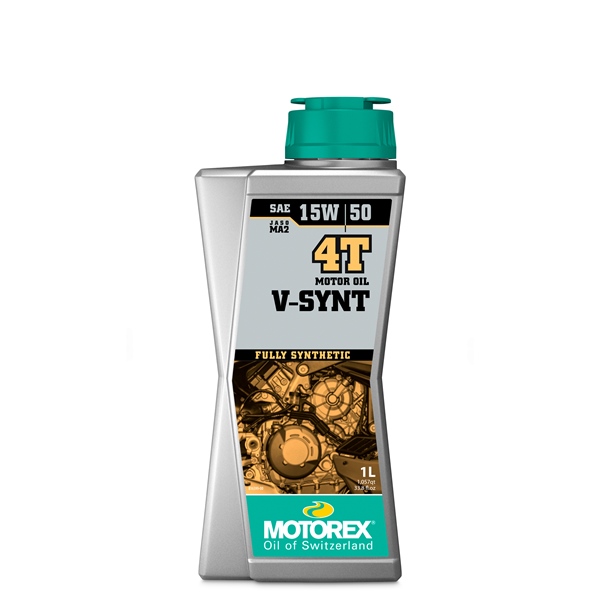 310569 MOTOREX MOTOREX V-Synt Oil 4T SAE - 15W50 15W50 OIL V-SYNT 4T 15W50 FULL SYNT 1L V-Synt Oil 4T SAE - 15W50 