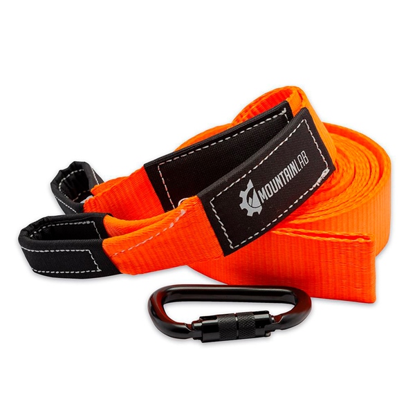 MTN-LAB-TOW2 MOUNTAIN LAB Mountain Lab Tow Strap 20 ft TOW RECOVERY STRAP 20  MOUNTAINLAB Tow Strap Orange