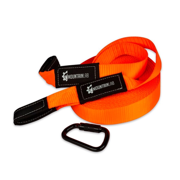 MTN-LAB-TOW3 MOUNTAIN LAB Mountain Lab Tow Strap 40' TOW RECOVERY STRAP 40  MOUNTAINLAB Tow Strap Orange