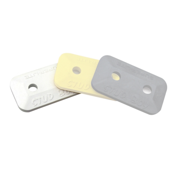 2463-P1-WHT STUDBOY Stud Boy SuperLite + Plus Double Backer Plate SUPERLITE +PLUS DBL BACKER QTY24 SuperLite + Plus Double Backer Plate White