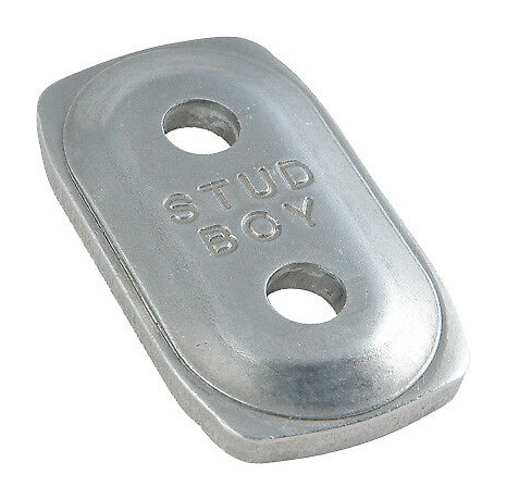 2499-P2 STUDBOY Stud Boy Aluminum Power Plate Double Backer Plate P PLATE + PLUS DBL ALU BACKER QTY48 Aluminum Power Plate Double Backer Plate Aluminium