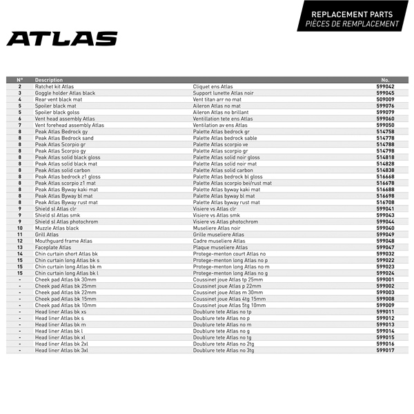 Image-12 CKX Peak for Atlas Helmet Solid Color PEAK ATLAS SOLID CARB WH GLOSS 517338 517338 CKX