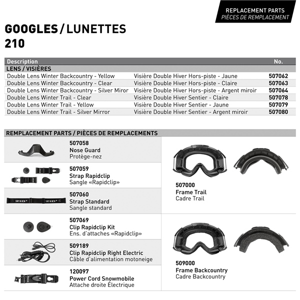 Image-5 CKX 210° Goggles with Controlled Ventilation for Backcountry Matte Black GOGG WIN 210 BC BK MAT LD/YE CTRL CKX 508106 508106 CKX