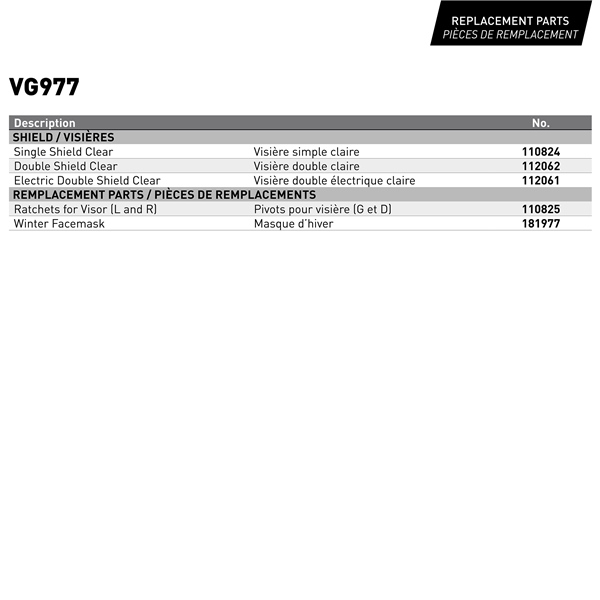 Image-6 CKX VG977 Open-Face Helmet, Winter Solid HELM VG977 EDL SOLID BK MAT 3XL CKX 577017 577017 CKX