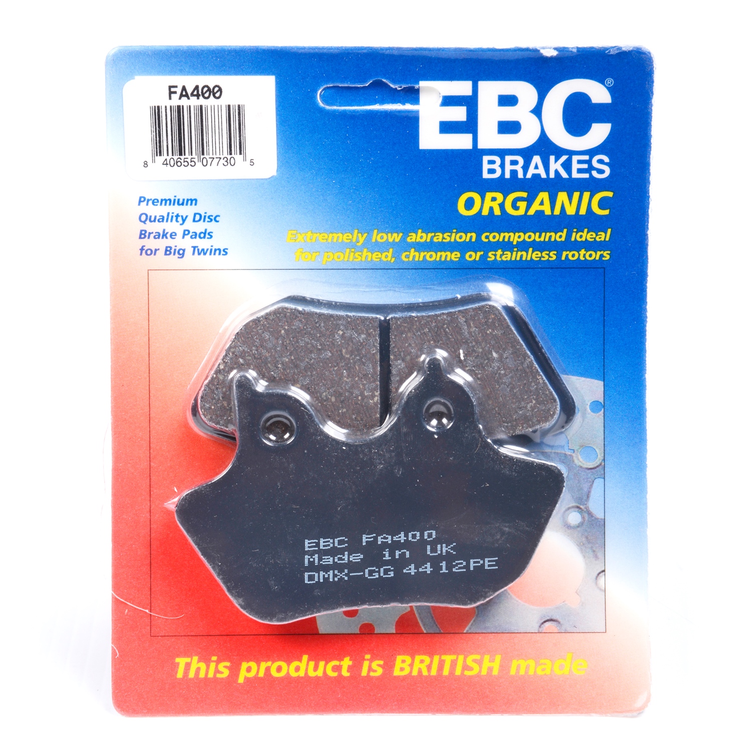 EBC Organic Front/Rear Brake Pads  FA68 
