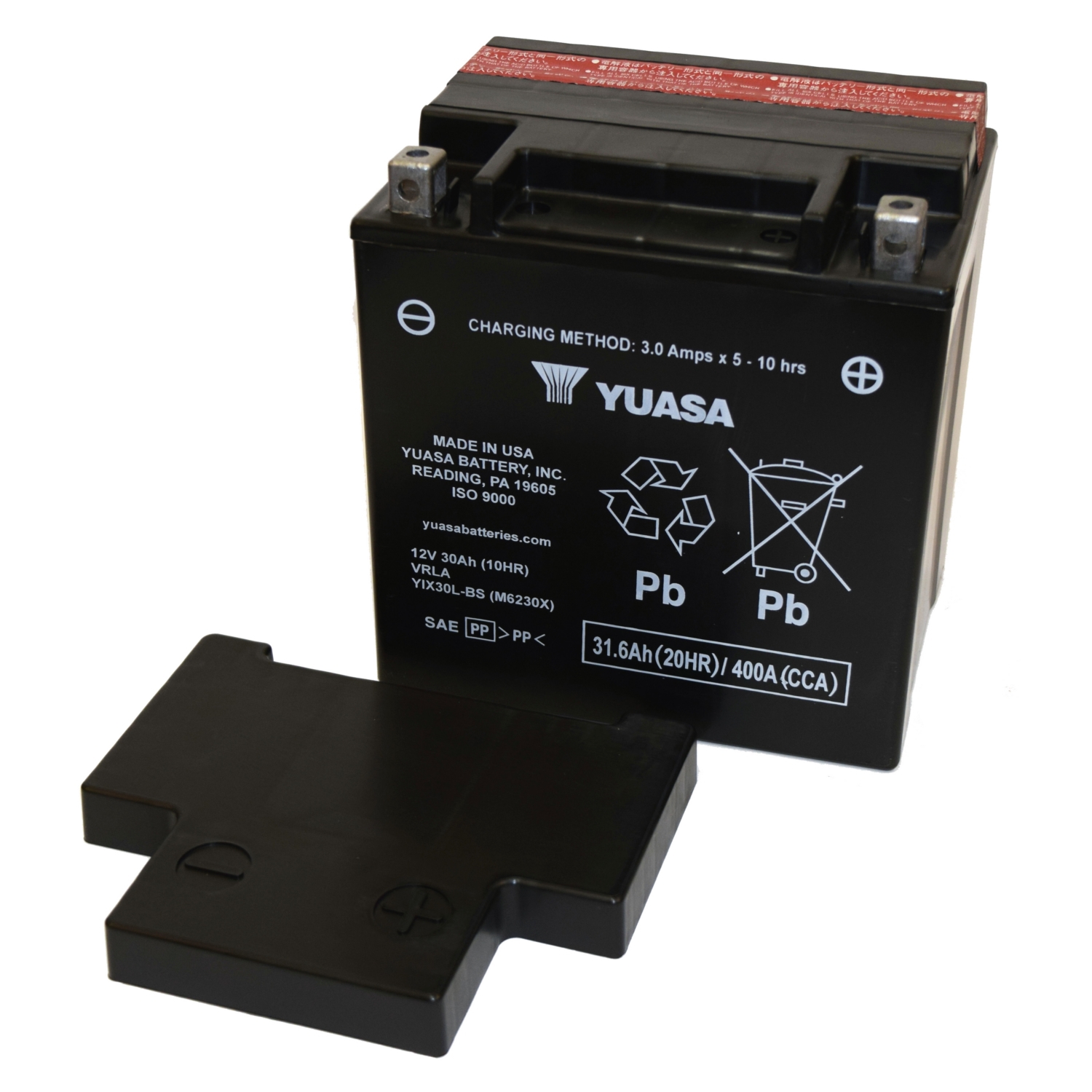 YUASA YIX30L-BS-PW MOTORCYCLE BATTERY 12V 30AH