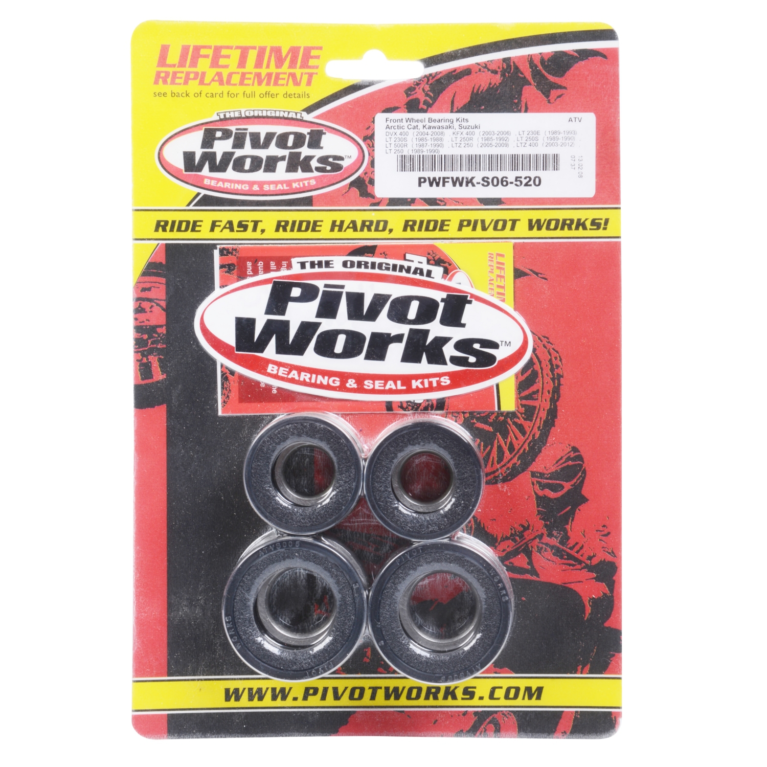 KAWASAKI KFX 400 ATV Bearings /& Seals Kit Rear Wheel 2003-2006