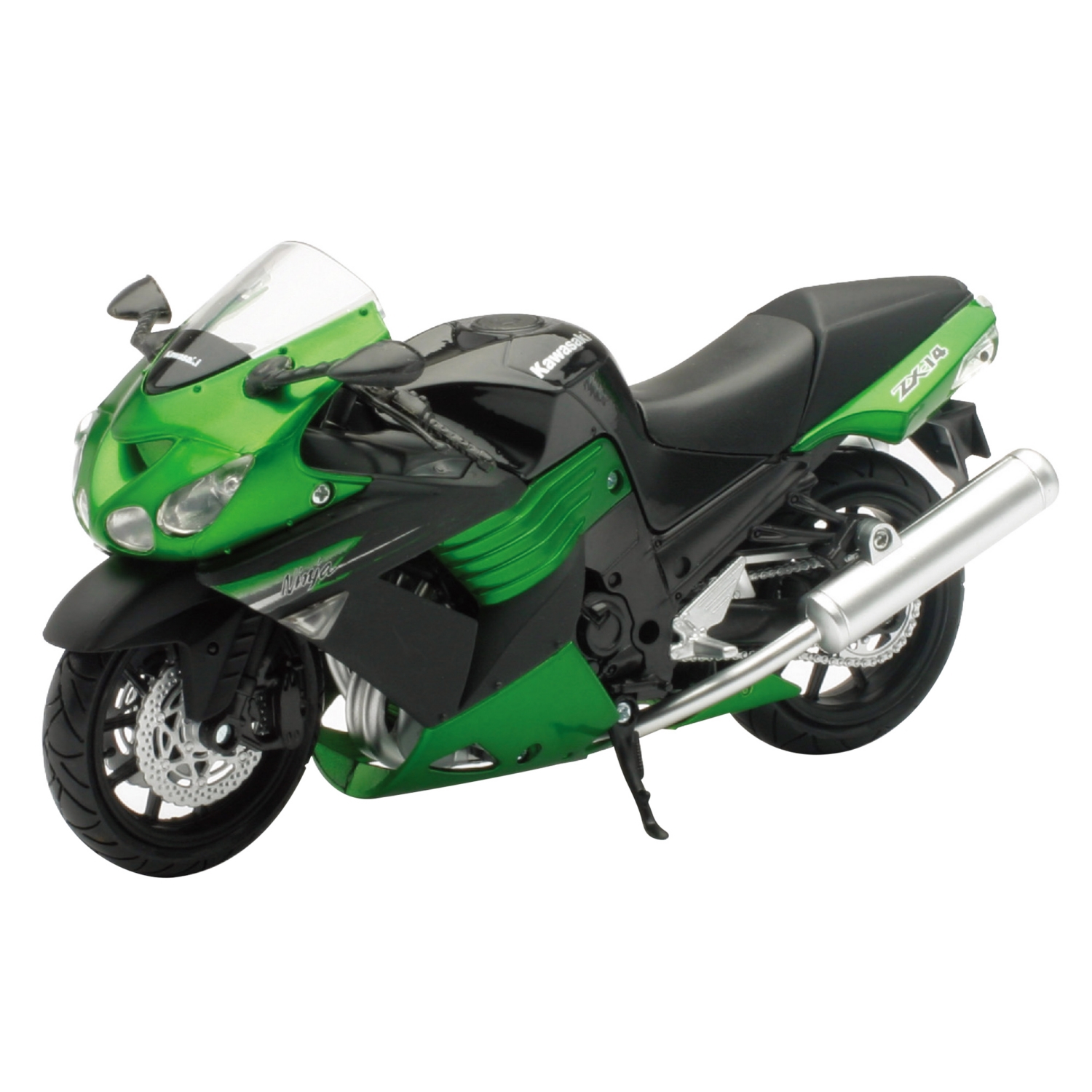 2011 Kawasaki Zx-14 Ninja Green Motorcycle Model 1/12 By New Ray