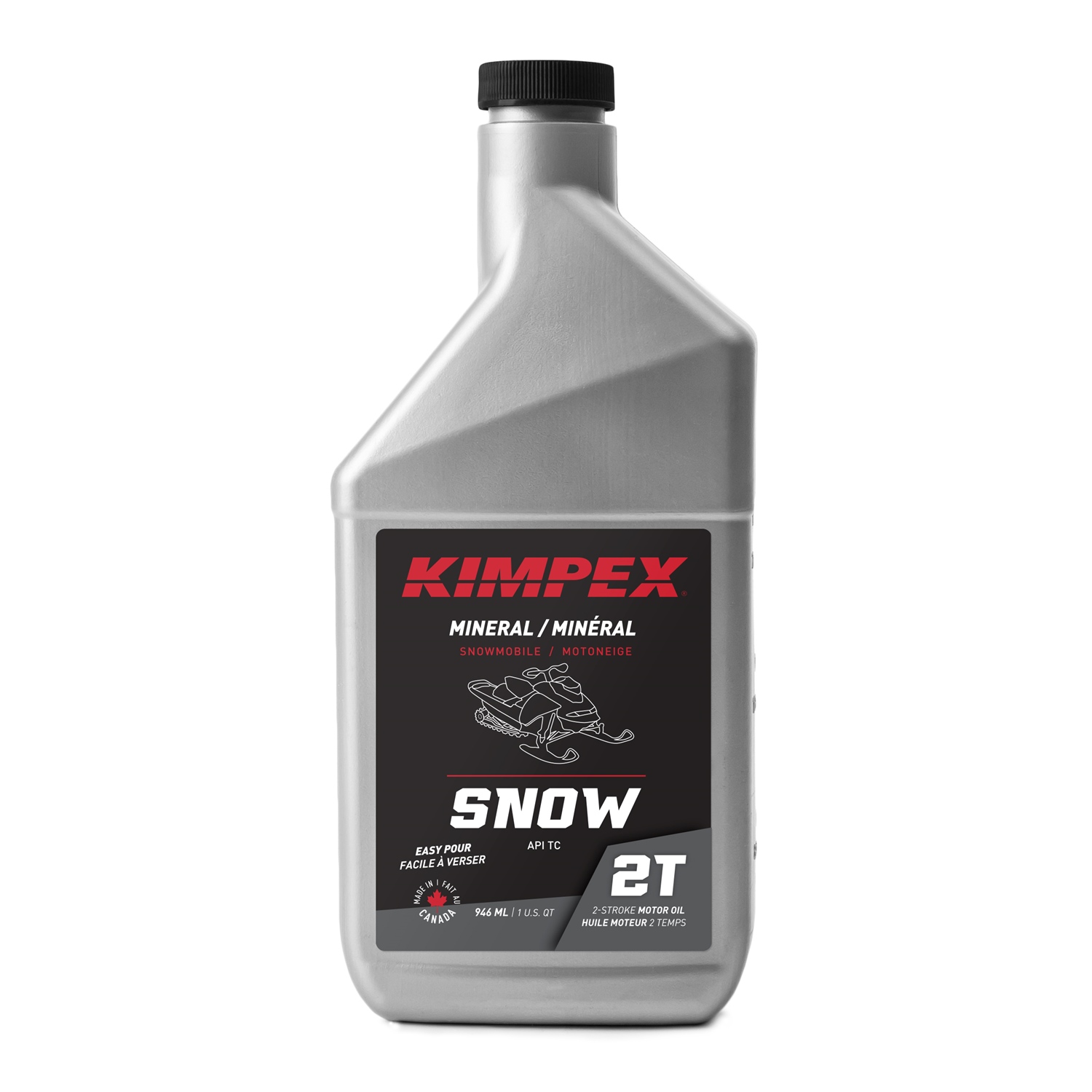 Kimpex 260601 - Huile à Moteur 2 Temps Minérale pour Motoneige 3.78L
