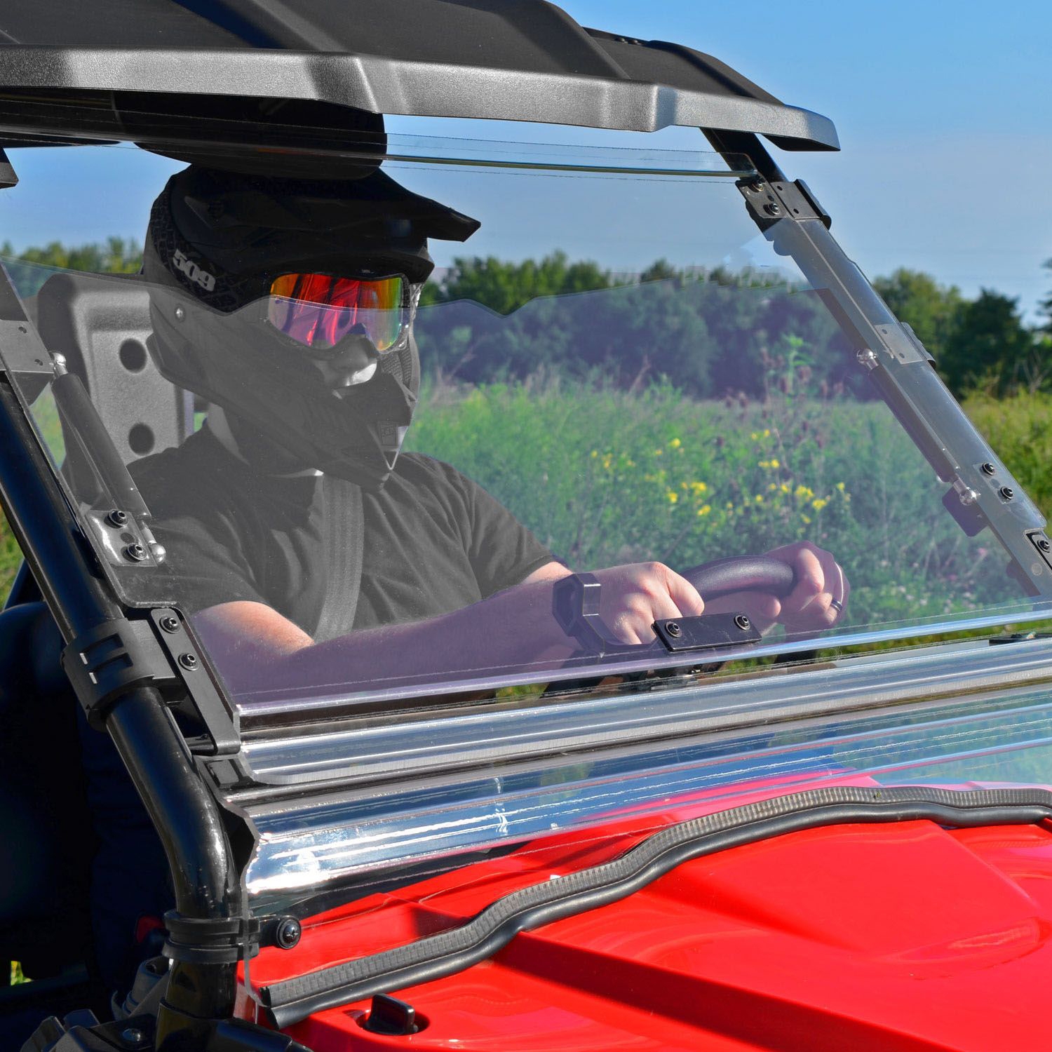 CN−F1XD SUPER-ATV Flip up Windshield | Kimpex Canada