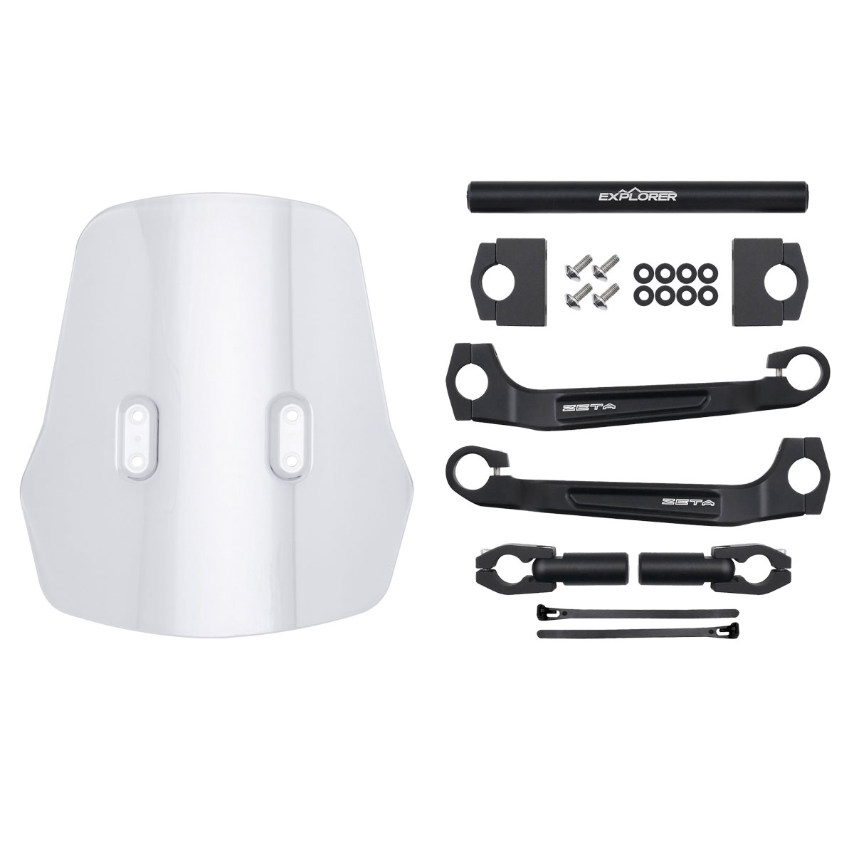 D*l様 バイク用シールドZETA EXPLORER WINDSHIELD ライ DRC-ZETA-UNIT Explorer Windshield | Kimpex USA