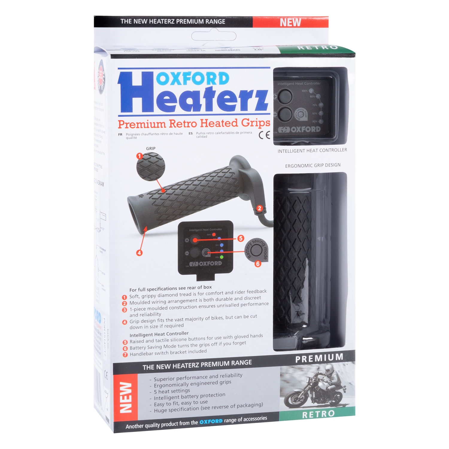 OXFORD-PRODUCTS Premium Retro Heated Grips