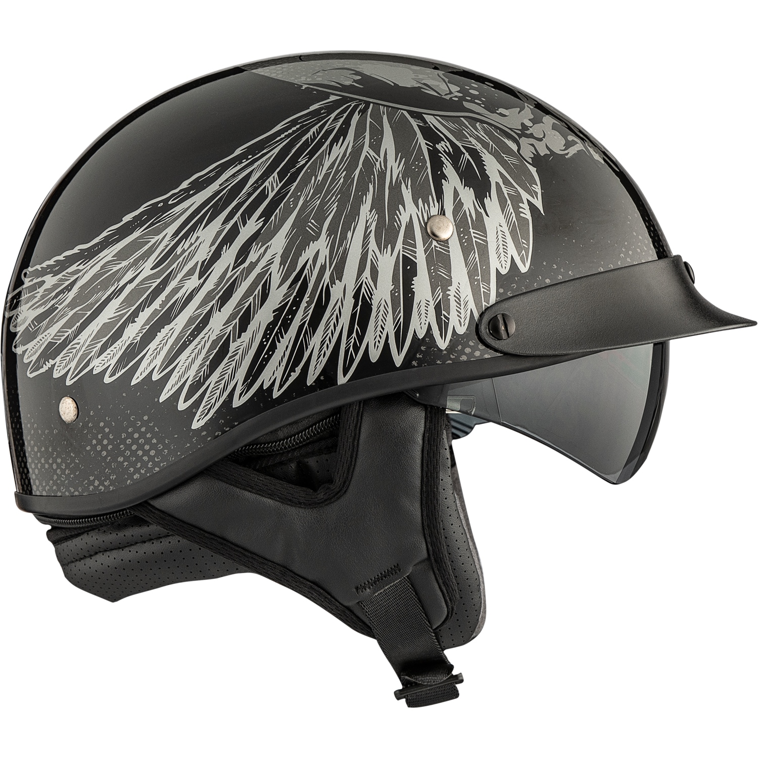 christian motorcycle half helmets Mayan Style Helmet - Lightweight German Style DOT Approved Helmet Speaker Pockets included Yesmotor Low Profile Motorcycle Half
