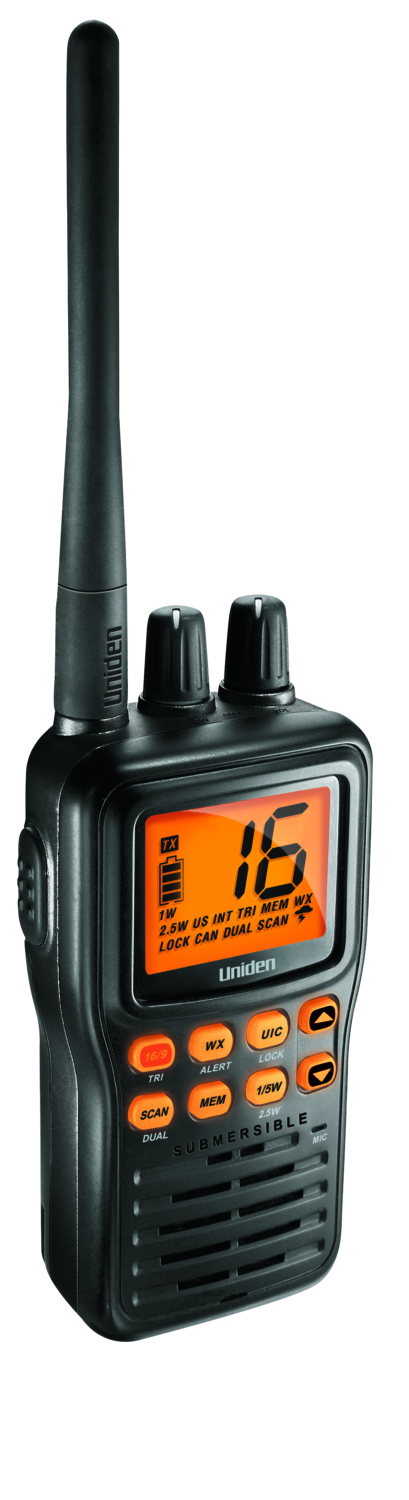 UNIDEN Compact Handheld VHF Radio | Kimpex USA