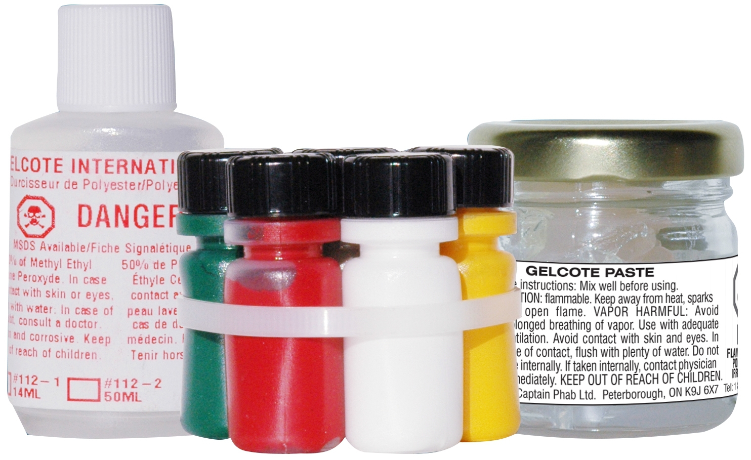 CaptainPhab Gelcote Repair Kit - Black Gelcoat Repair For