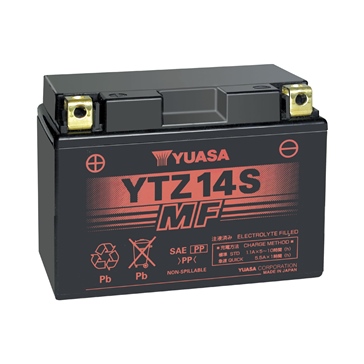 Yuasa Batteries AGM sans entretien activée à l'usine YTZ14S