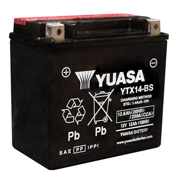 Yuasa Batterie AGM sans entretien YTX14-BS