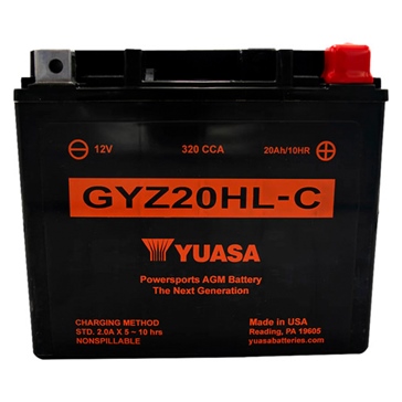Yuasa Battery Maintenance Free AGM High Performance GYZ20HLC