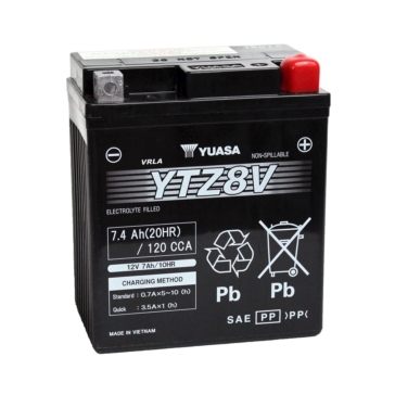 Yuasa Batteries AGM sans entretien activée à l'usine YTZ8V